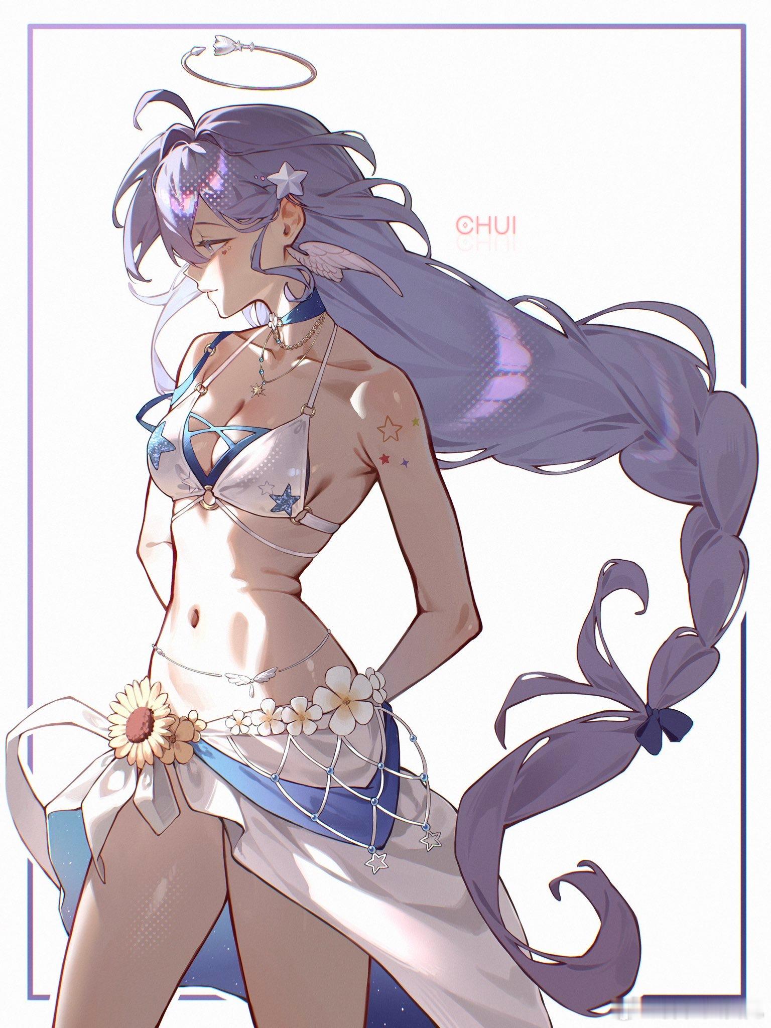 她真好看🌼  崩坏星穹铁道星穹铁道知更鸟晴歌 cr：Chui_art ​​​