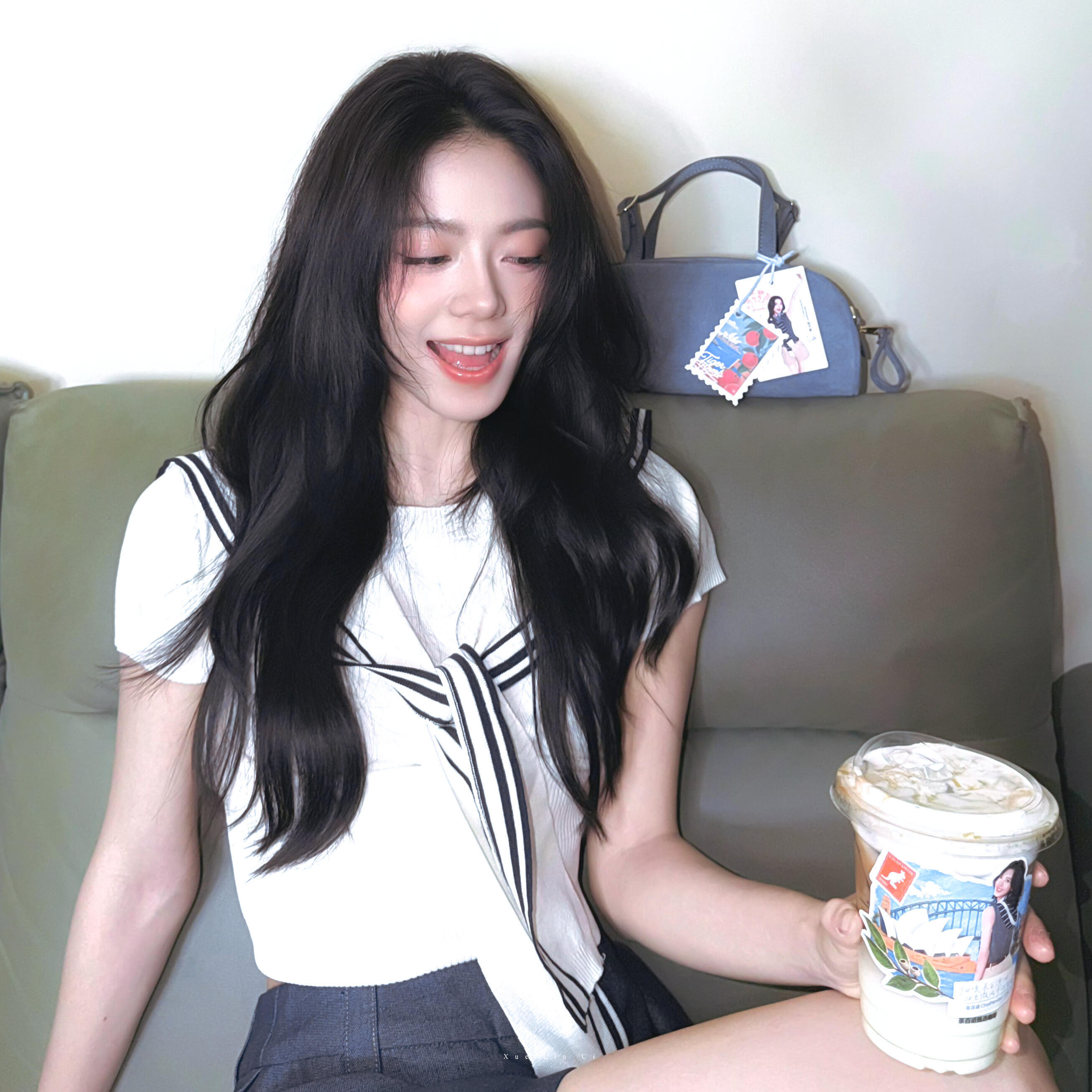 -𝐒𝐇𝐀𝐑𝐄｜赵今麦头像背景图搭配 ⸝⸝🧺꙳☕◟💭。 