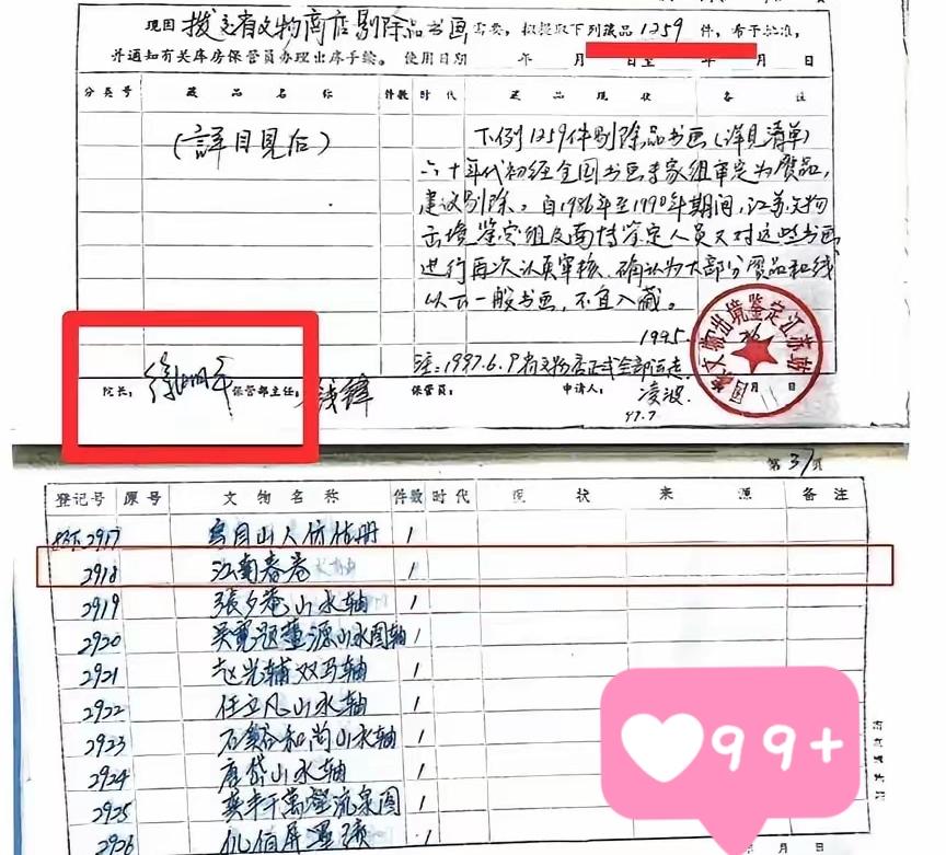 庞叔令已经指名道姓了!
当年，共有1259件文物，从南京博物院调拨到江苏省文物总