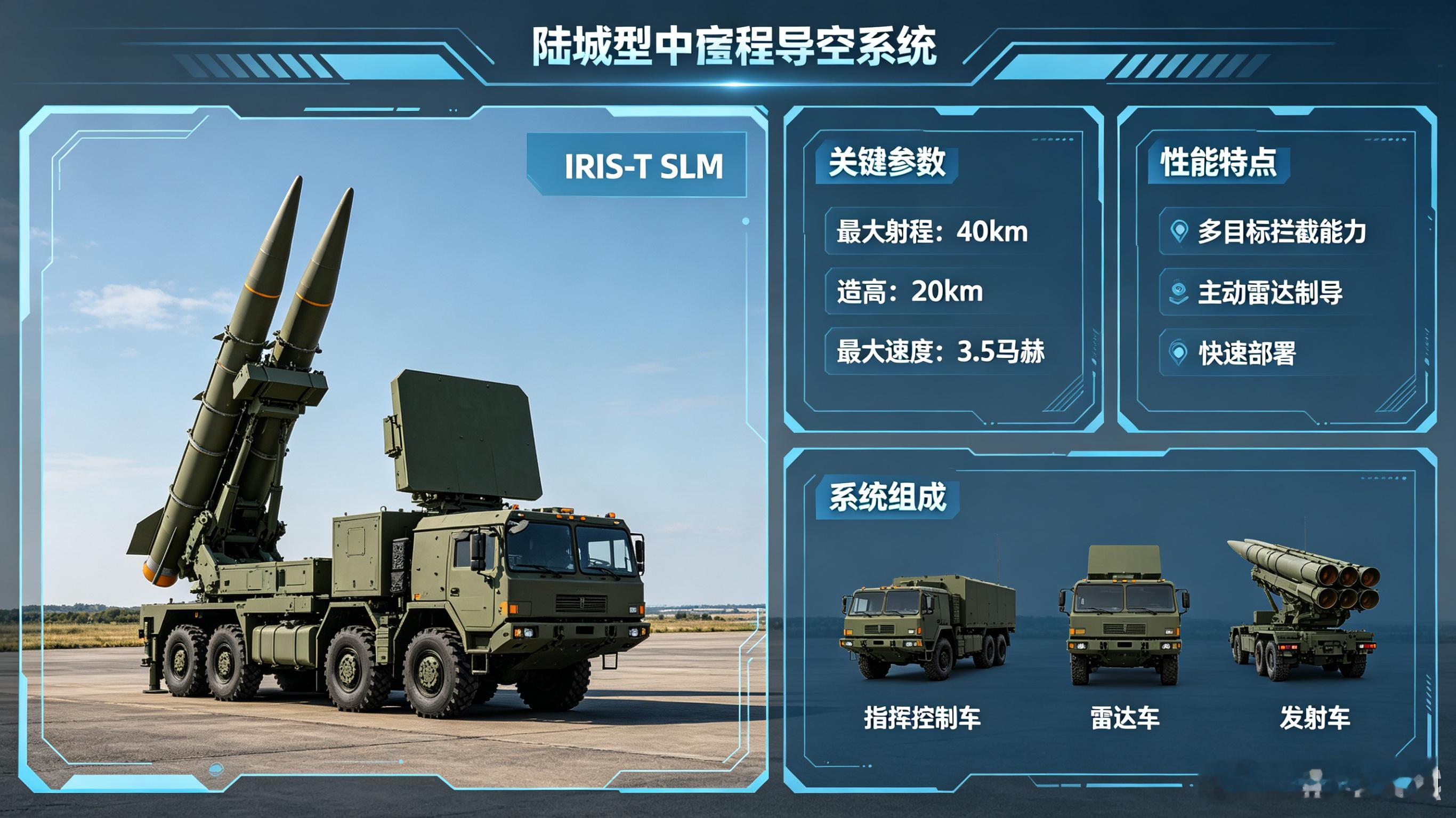 每天认识一件兵器每天认识一件兵器——IRIS-T SLM中程地对空导弹系统今天聊