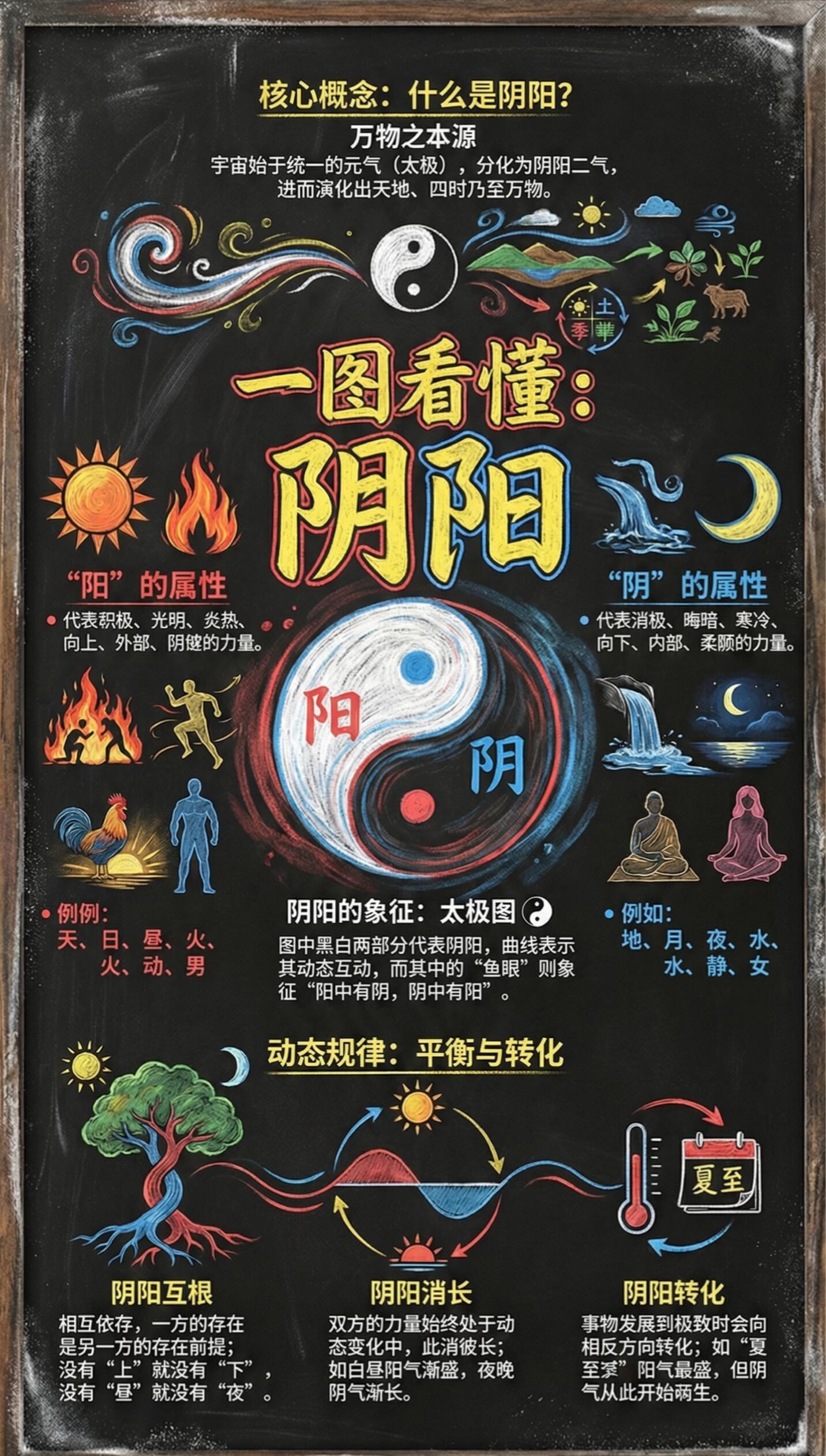 阴阳：凝结智慧的哲学思想。你以为阴阳是玄乎的口号，其实它是一套看世界的哲学思想。