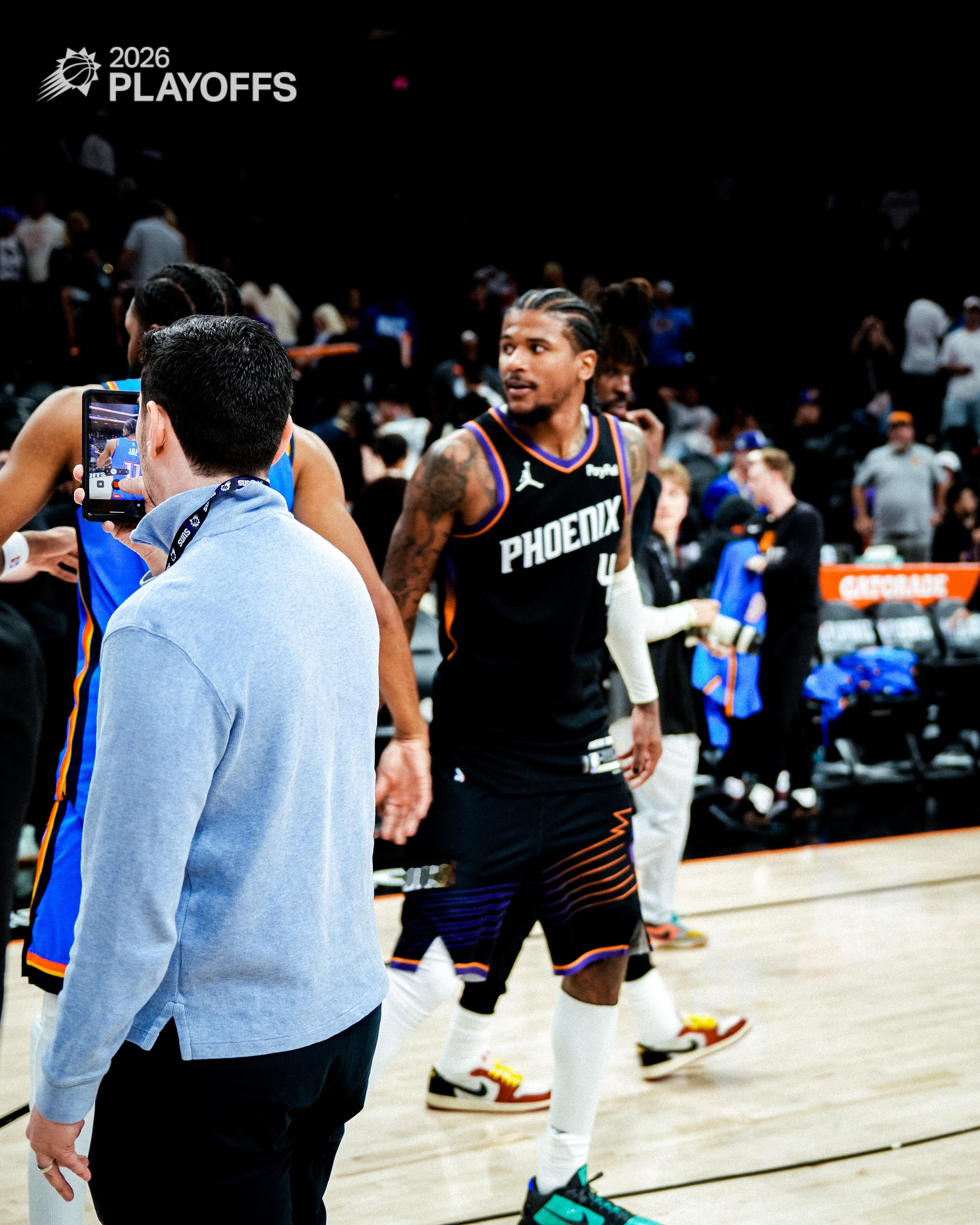 有可惜… 有不甘… 但请把掌声留给JG💜 菲尼克斯太阳雷霆vs太阳