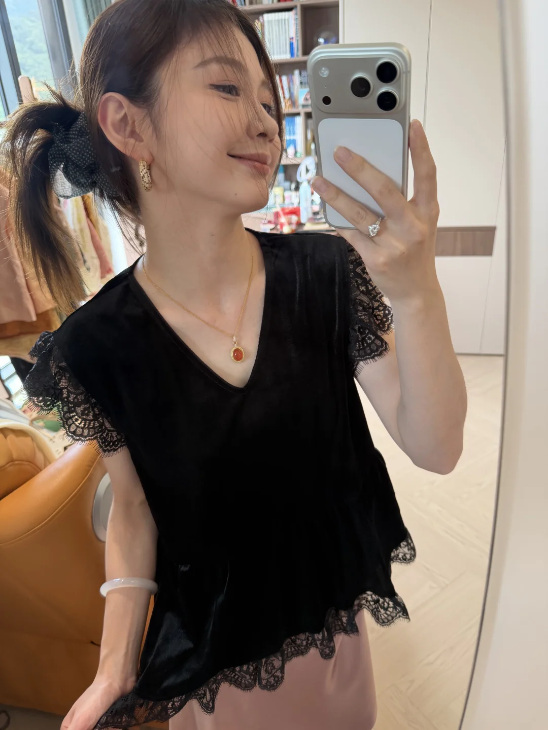 蕾丝x金丝绒｜🎀🖤🎀🖤🎀🖤新中式黑粉色穿搭