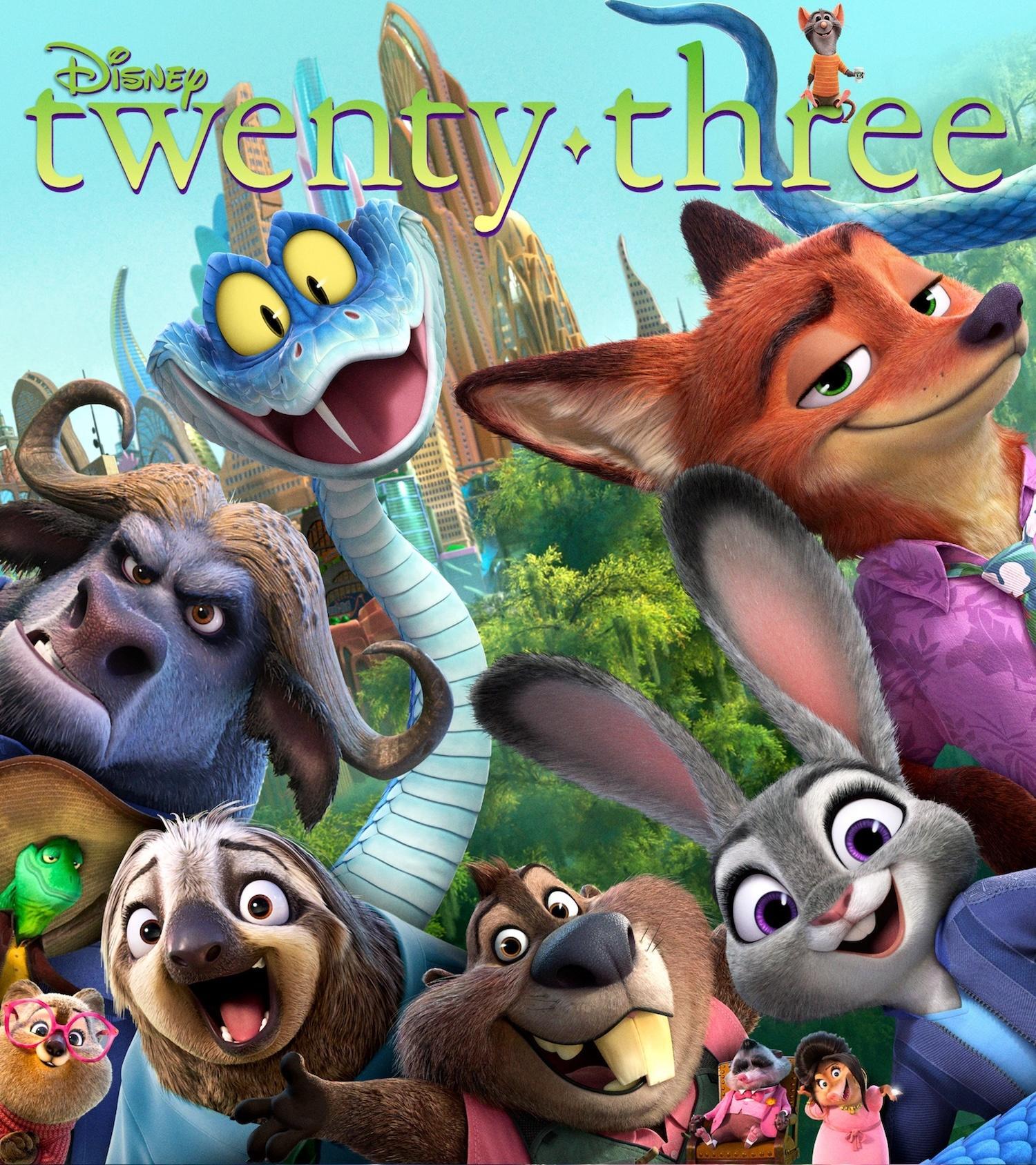 《疯狂动物城2》登上迪士尼杂志《Disney twenty-three》新刊封面