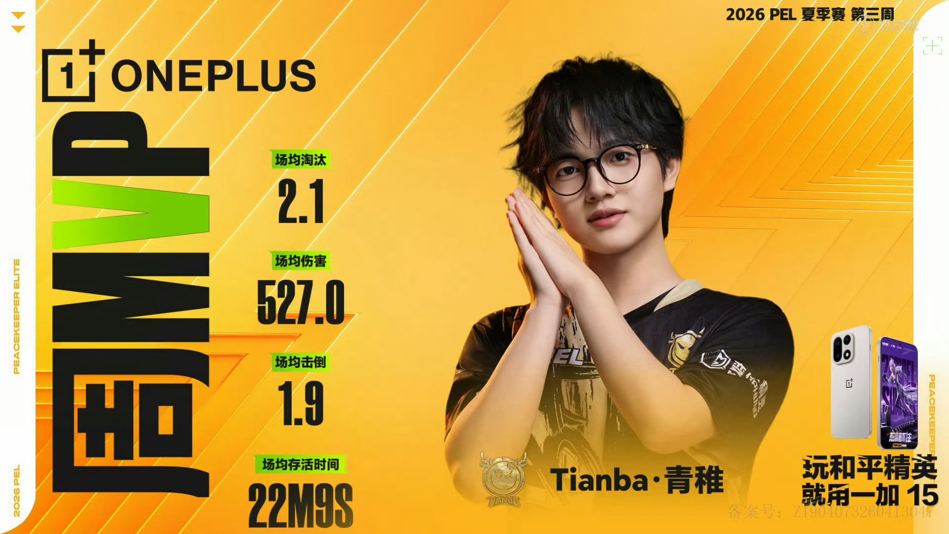 Tianba青稚 哦吼!第三周周MVP