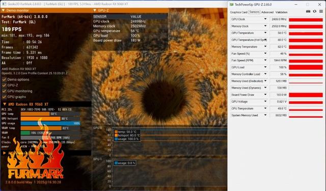 瀚铠RX 9060 XT 8G合金显卡评测：性价比拉满的黑白双雄
