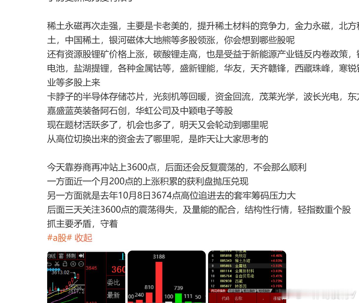 有肉吃的，稀土，半导体 ​​​