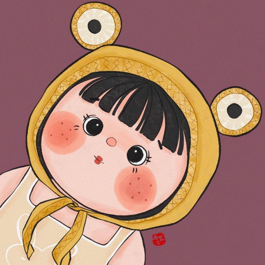 手绘萌娃头像 