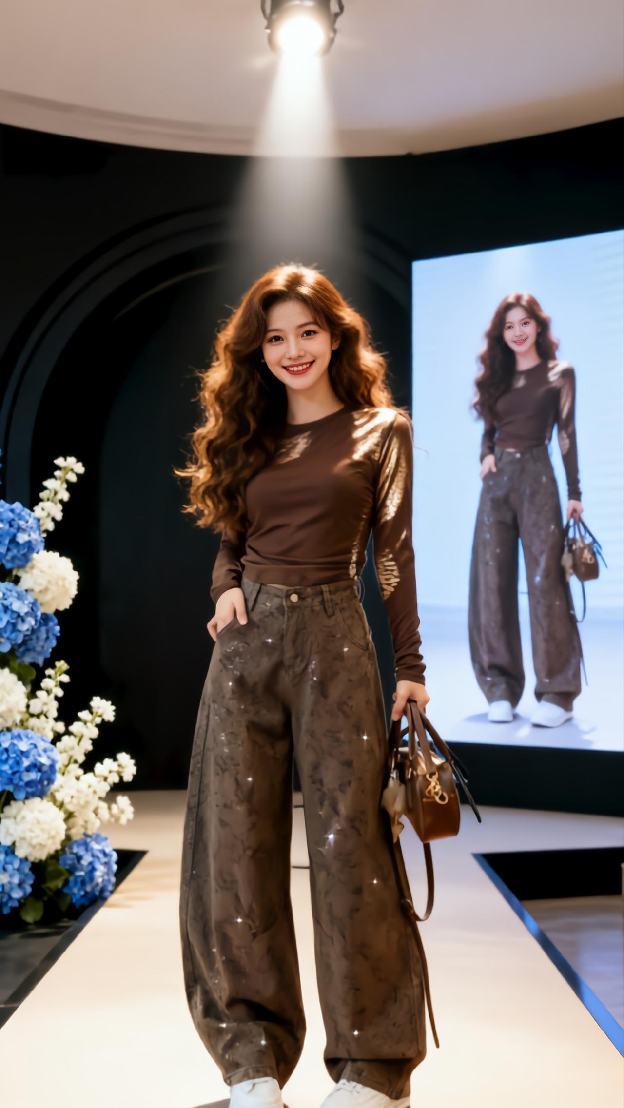 牛仔阔腿裤的百变魅力 时尚穿搭分享 直筒显瘦秀场同款长裤 阔腿裤穿搭大全 显瘦牛