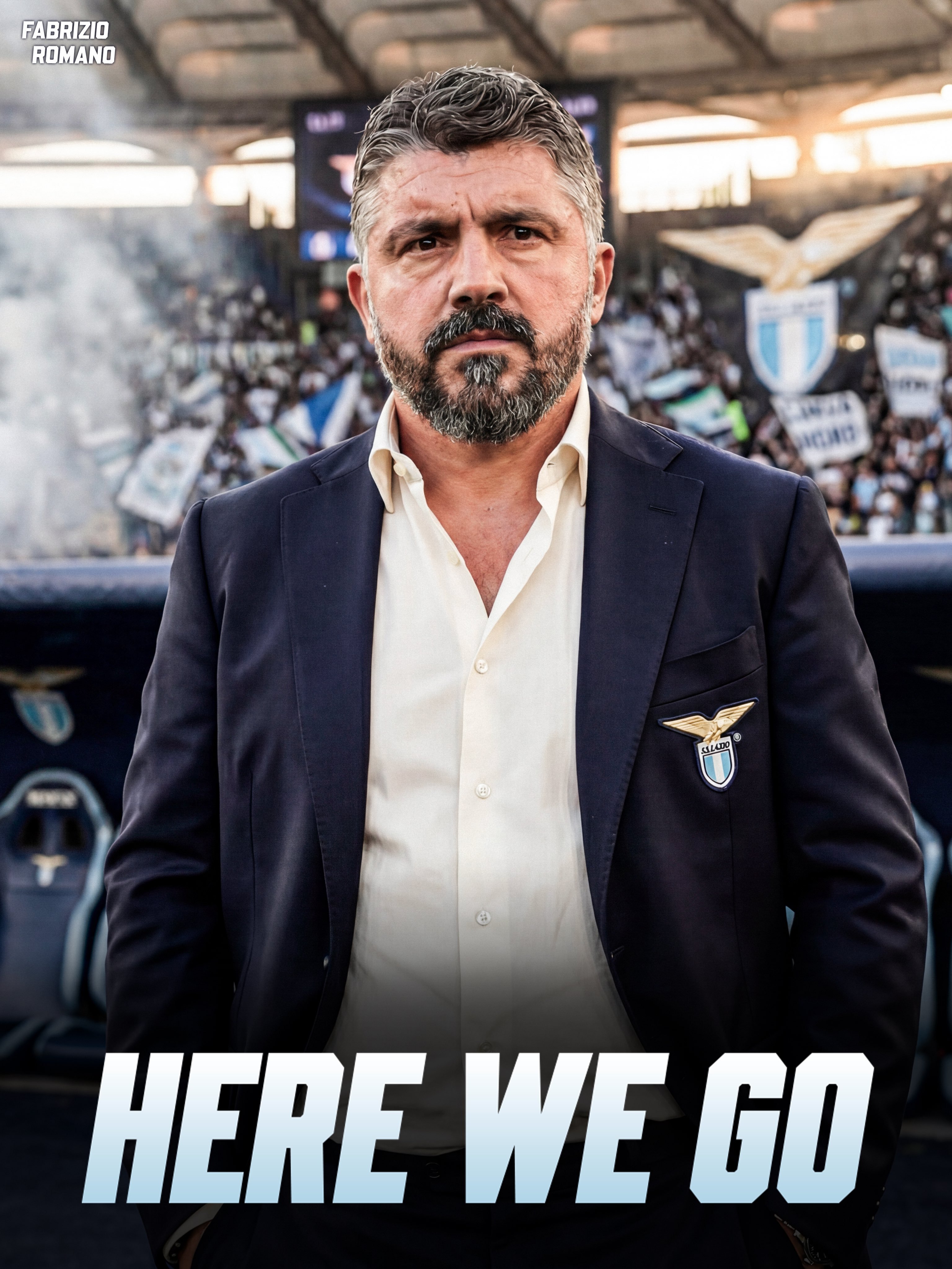 【Fabrizio Romano】  Here we go ！🔵⚪️🦅 加图