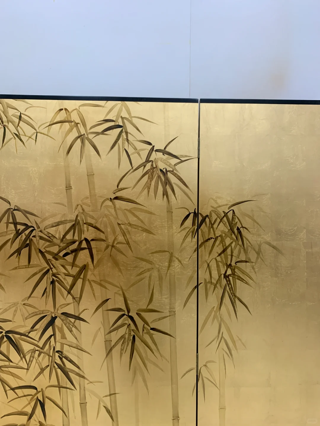 金箔墨竹