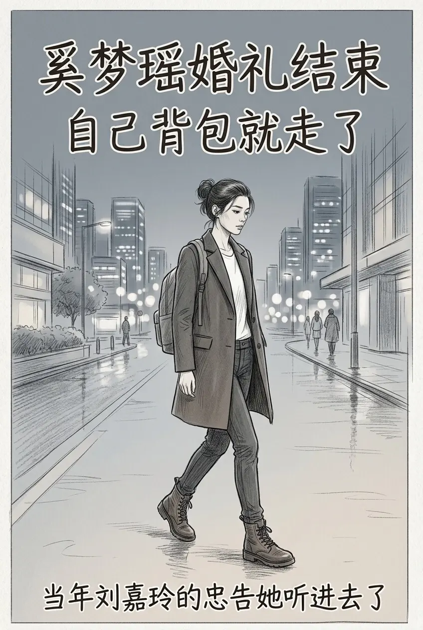 奚梦瑶婚礼结束，自己背包就走了，当年。刘嘉玲的忠告她听进去了