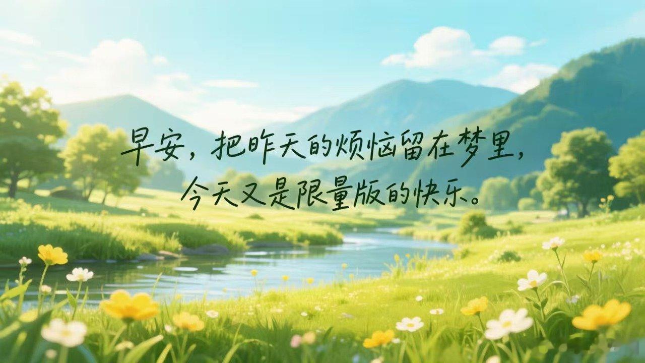 早安心语早安！愿你如晨光般清澈，在这个温柔的早晨，把心打开，让爱进来，不慌不忙，