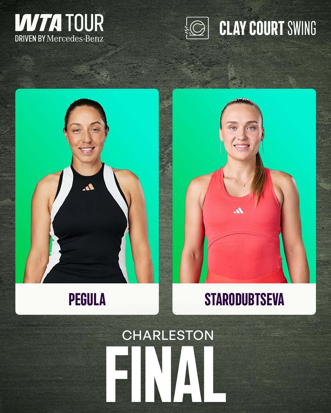 WTA500查尔斯顿站决赛预告🍿佩古拉 🆚 斯塔罗杜布采娃⏰：不早于北京时间