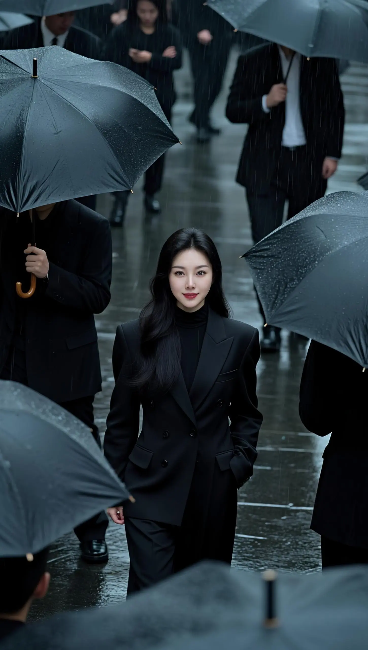 AI雨中暗黑写真 随变ai随便玩