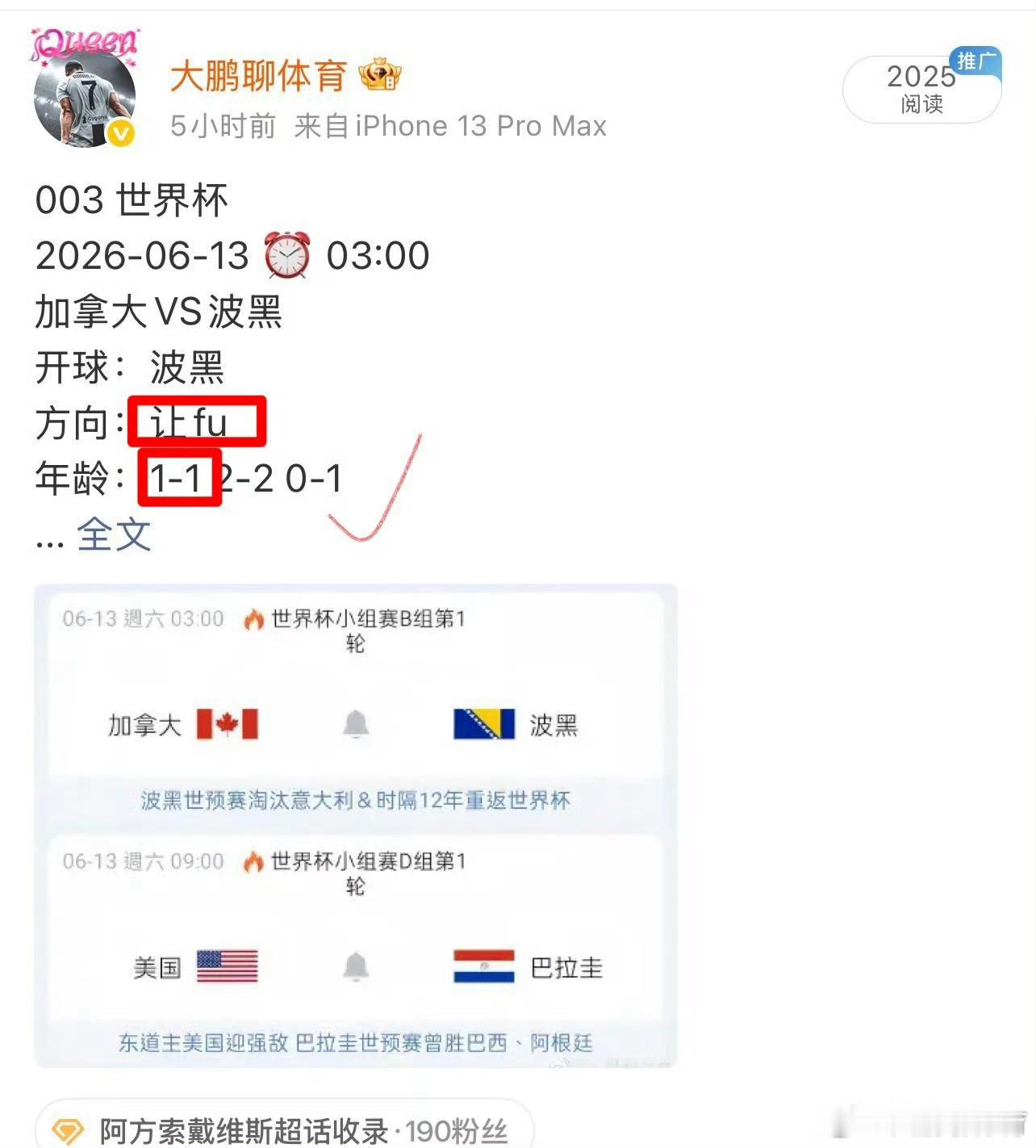 004 世界杯2026-06-13 ⏰ 09:00加拿大VS波黑开球：美国方向：