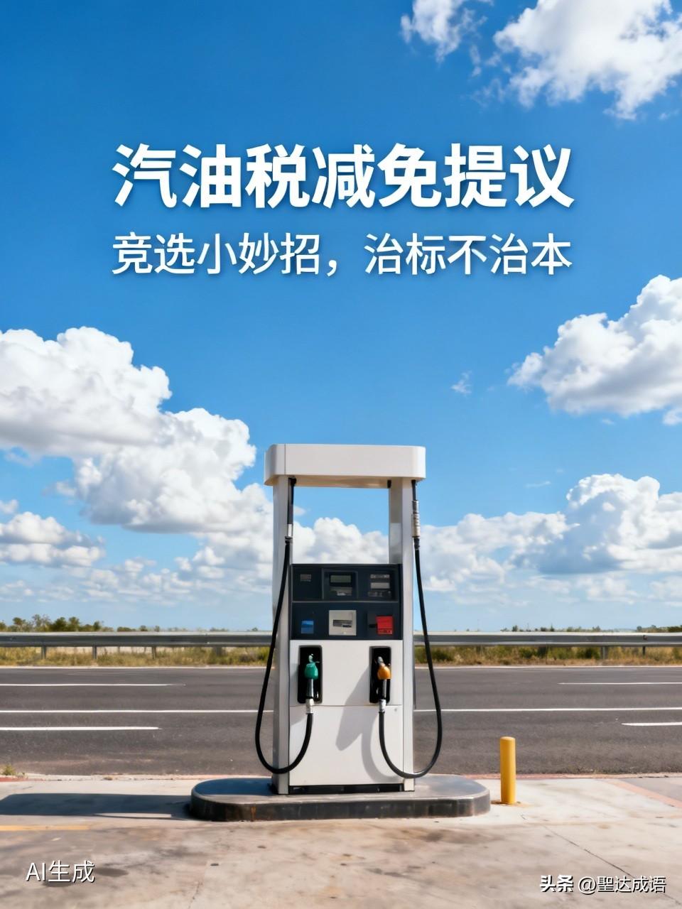 油价居高不下，汽油税减免看似暖心。可减税力度杯水车薪，难抵高涨油价。更像是竞选小