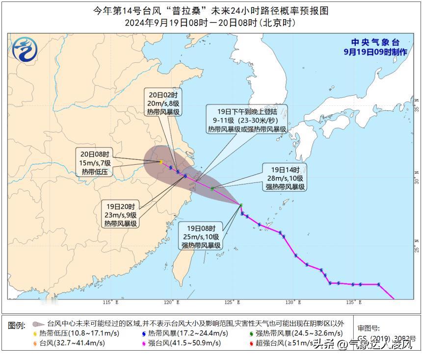 今天上午台风普拉桑加强为强热带风暴，中心最大风力10级。它的增强主要是因为北侧的