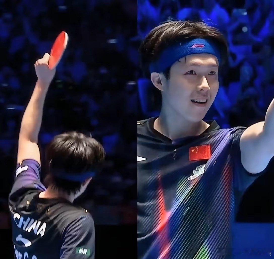王楚钦亚洲杯男单获得金牌，真的要被这个小细节暖哭了，在他对战张本智和的时候，第一