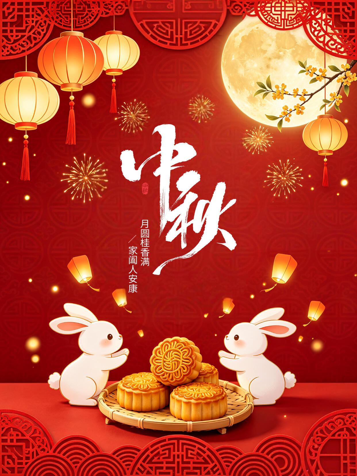 2026中秋节图片海报壁纸拿图吱一声噢～ 中秋节中秋快乐