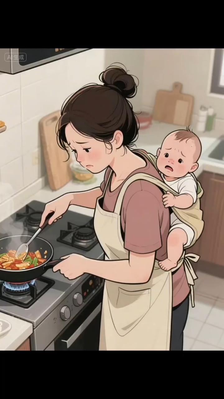 堂妹结婚生子后，原本和婆家说好，婆婆帮忙搭把手带孩子，自己出去工作贴补家用。
