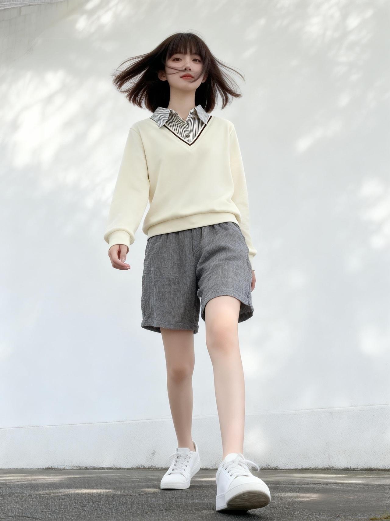 青春洋溢的校园风穿搭，简约又时尚！👟👗💕女孩子怎么穿搭既时尚又好看? 女生