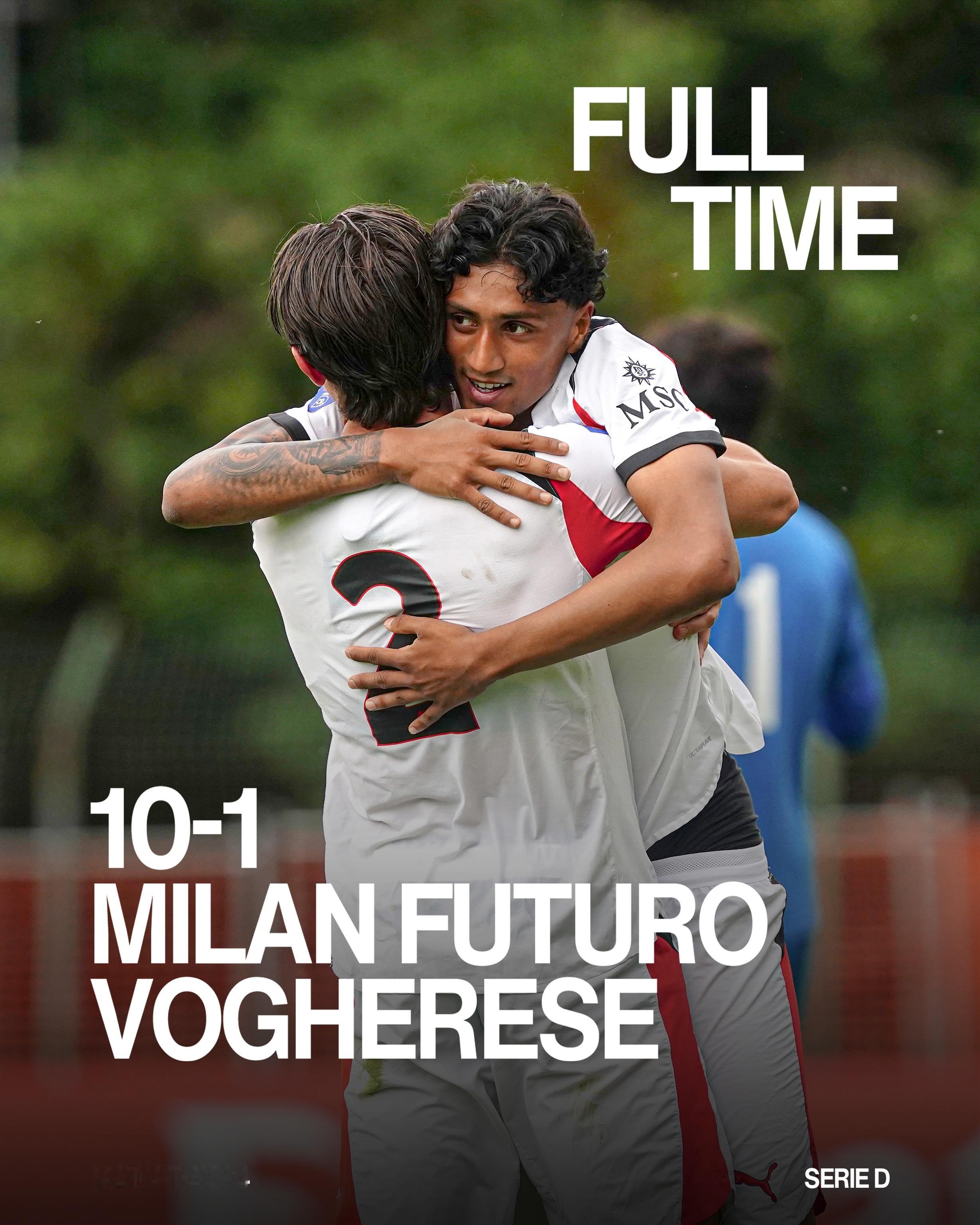 【米兰B队赛果】 2025-26赛季意丁联赛 第34轮：🔴⚫️ Milan F