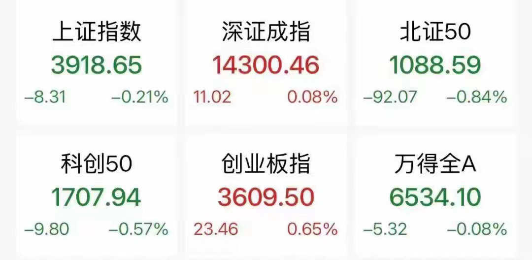 超3400股下跌，高位股集体下挫8月14日，截至午间收盘，上证指数报3918.6