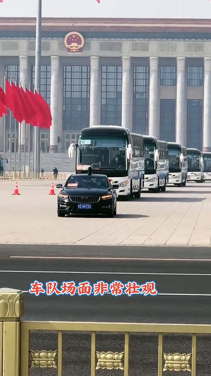 车队场面非常壮观。