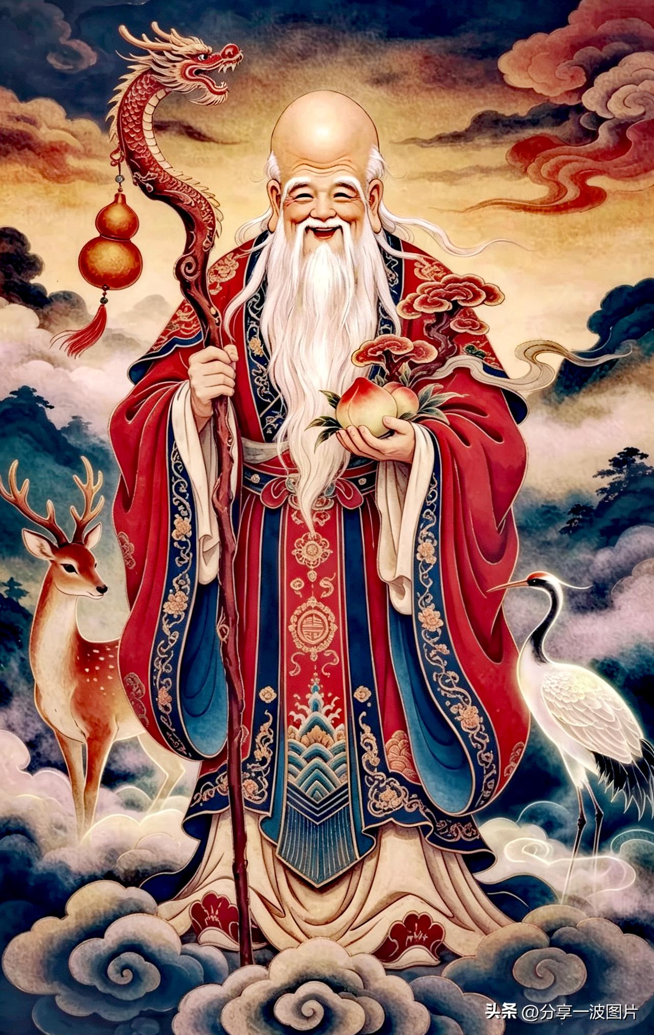 福如东海，寿比南山。