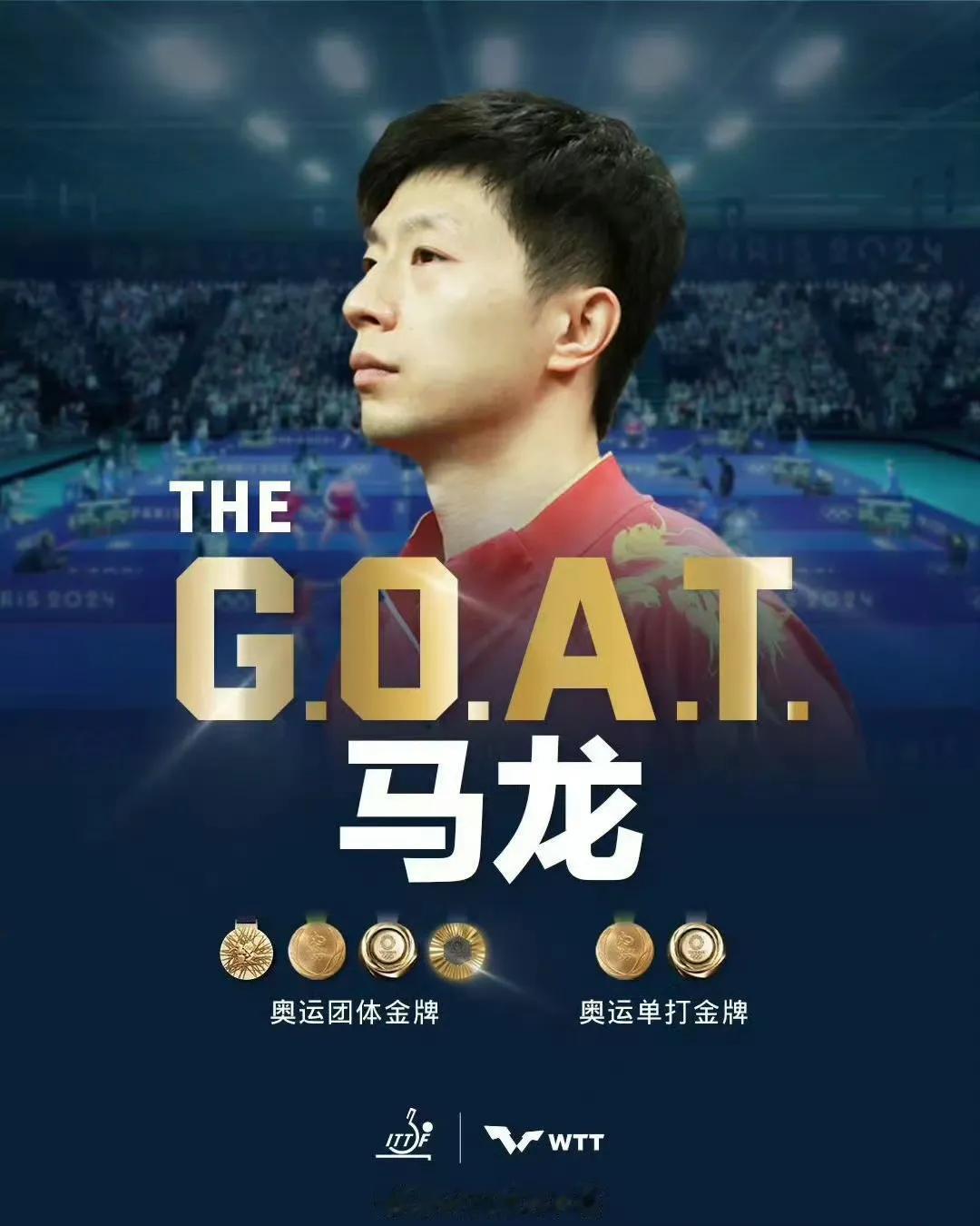 #世界乒联称马龙是乒坛GOAT#🏓
10月20日，是马龙@captain龙 3