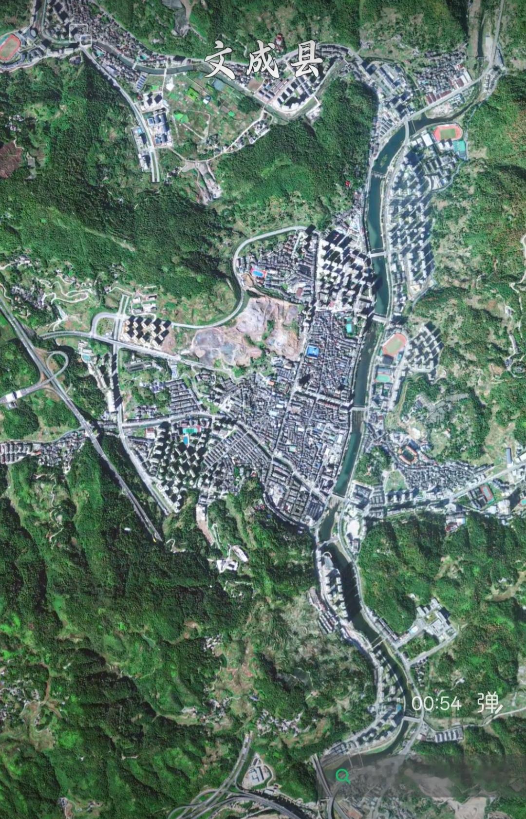 浙江省文成县高清卫星图