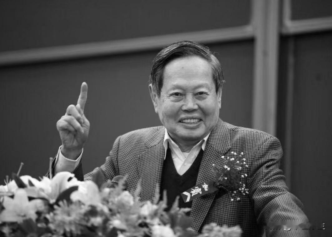 翠柏覆忠魂，送别杨振宁先生

八宝山礼堂内，杨振宁先生遗体安卧于鲜花翠柏间，鲜红