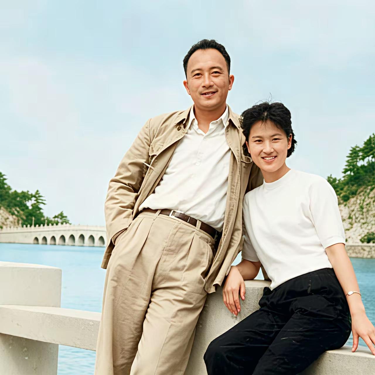 孙道林和王文娟
一个 儒雅俊朗、一个静谧温婉。他们精神契合、艺术共鸣，真可谓才子