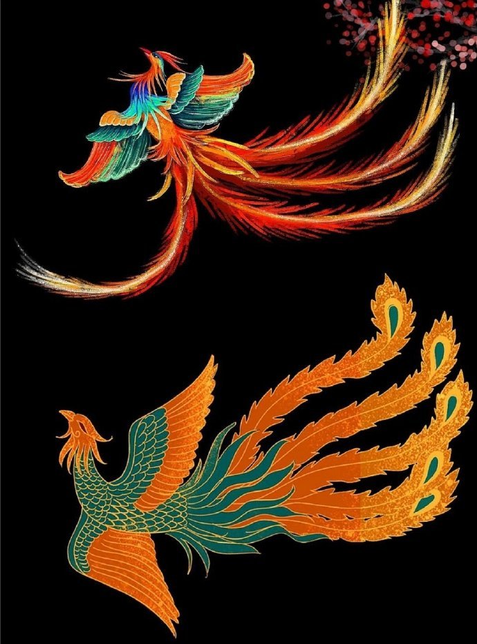 凤凰涅槃，浴火重生。遇见凤凰，时来运转，好运连连，你会越来越好，越来越顺 。 