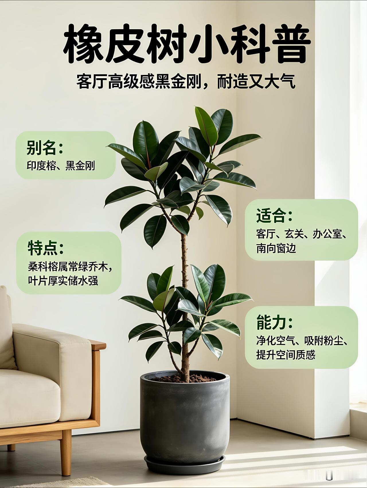 别再养死橡皮树！4个核心细节，叶片养出镜面黑亮质感
 
内容摘要
 
同样是养橡