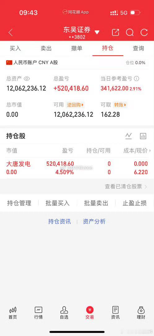 各位战友！大唐发电601991全部出来了，记得给我点赞评论178来一波！ 