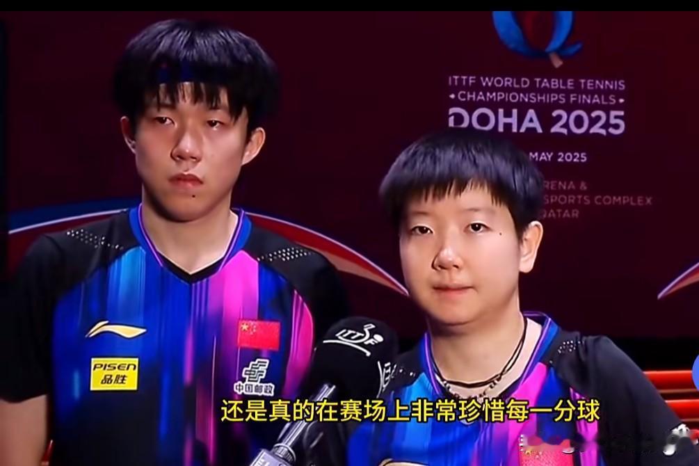 祝愿莎头获得乒坛史上第二对混双三连冠
昨天女单战胜申裕斌的莎莎今天携手大头以3: