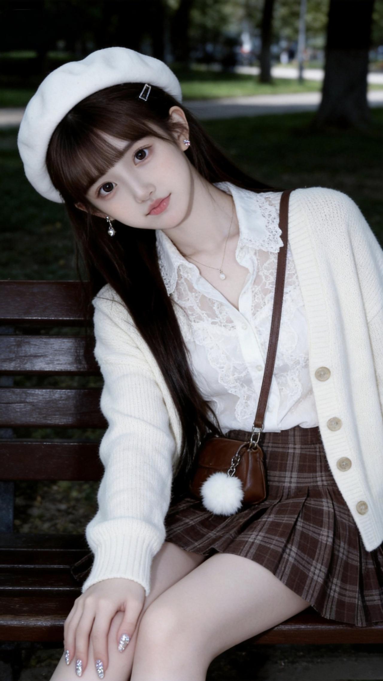 清纯甜美的样子漂亮吗满满的少女感清秀的女孩子是什么样子的