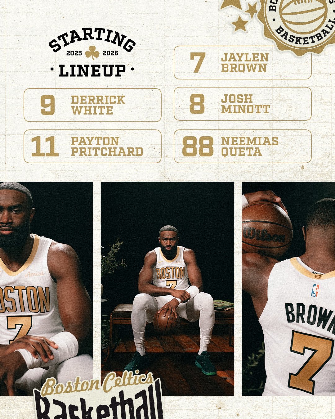 今日9:00客战76人！首发五虎出炉🔥！