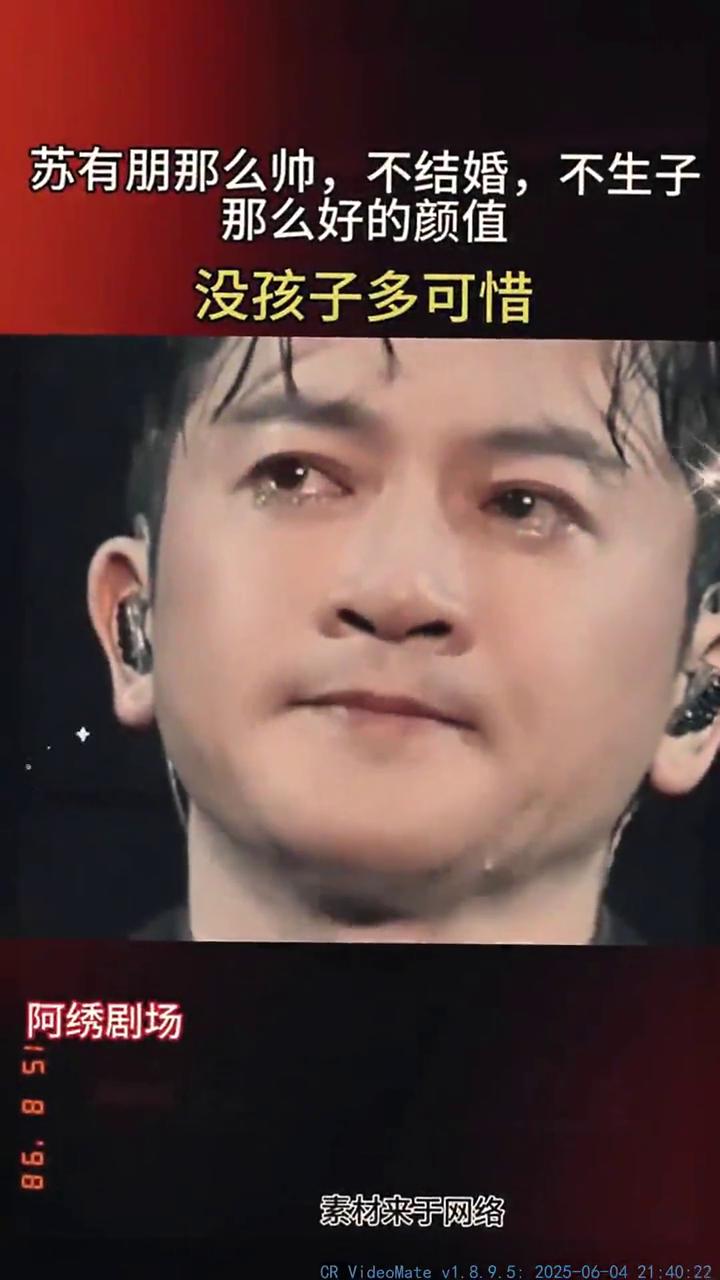 苏有朋那么帅，不结婚，不生子，那么好的颜值，没孩子多可惜。
阿绣剧场。
