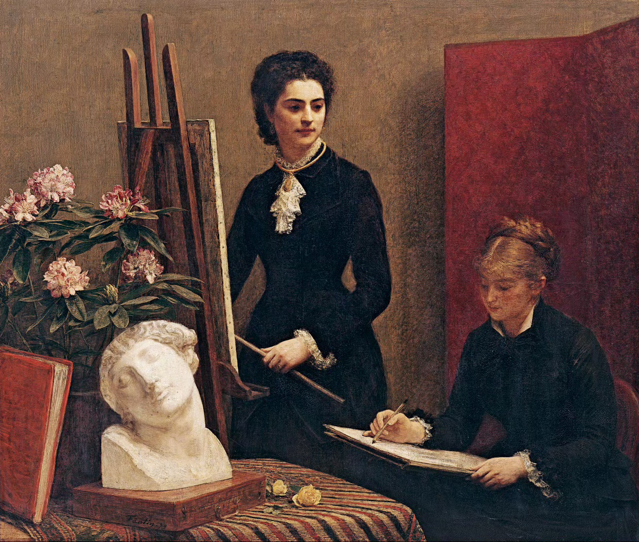 艺术家亨利·方丹-拉图尔Henri Fantin-Latour （1836-19