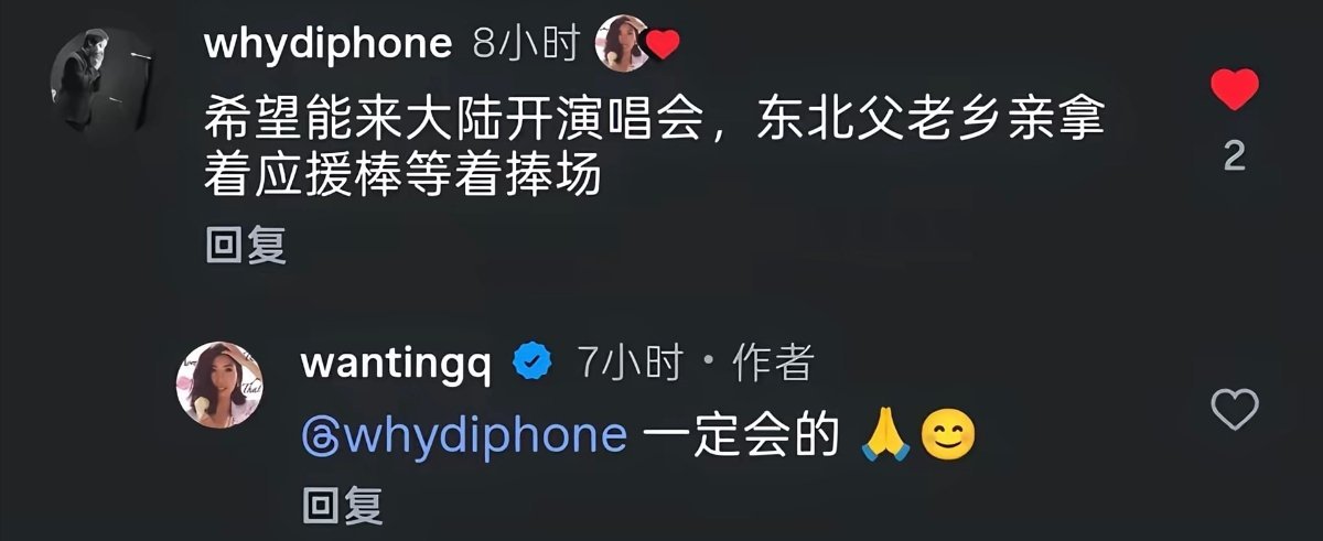 她不会真以为东北的老乡想看她演唱会吧？ 