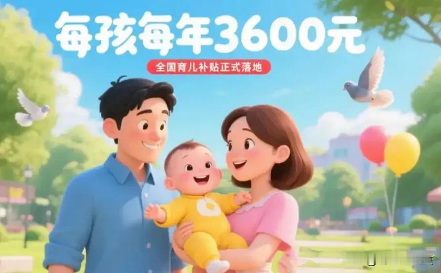 现在出生的娃娃就能躺着“赚钱”了！育儿补贴就是催生措施之一！

政策规定，202