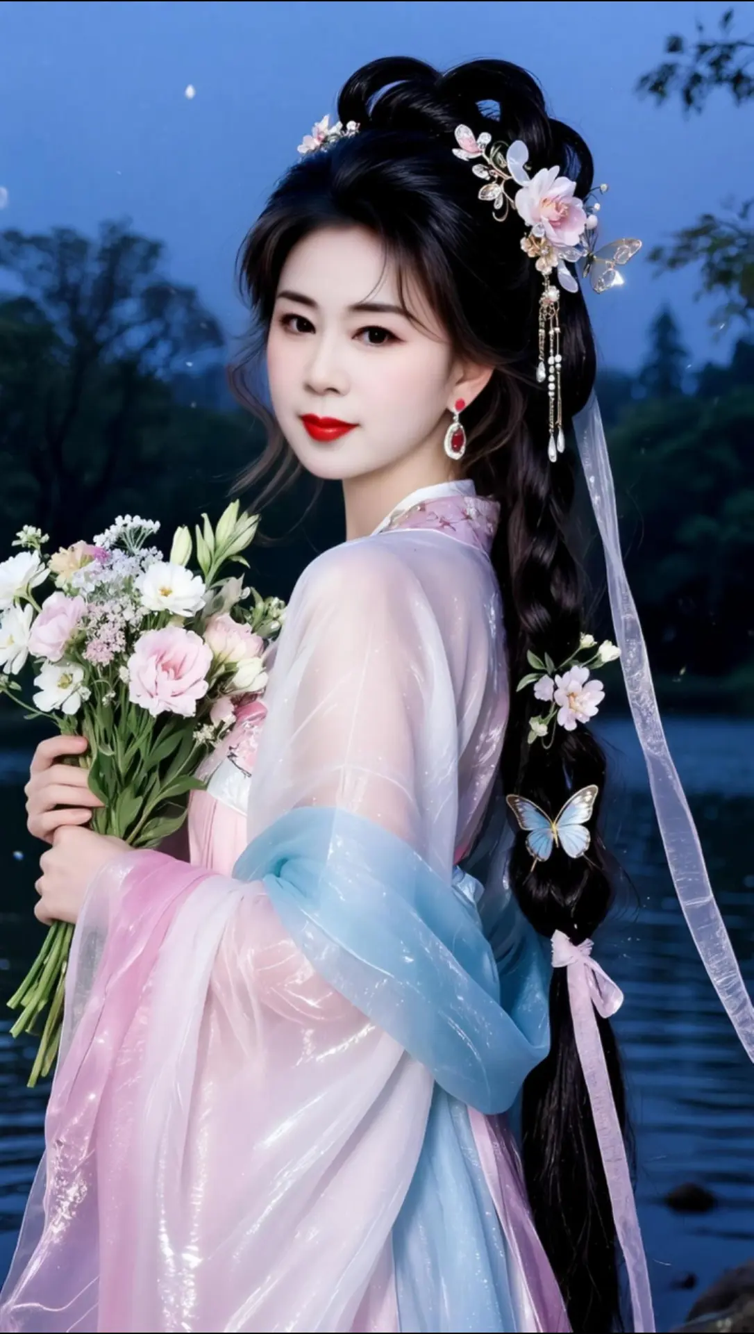 AI蝶影花韵照 ai创作