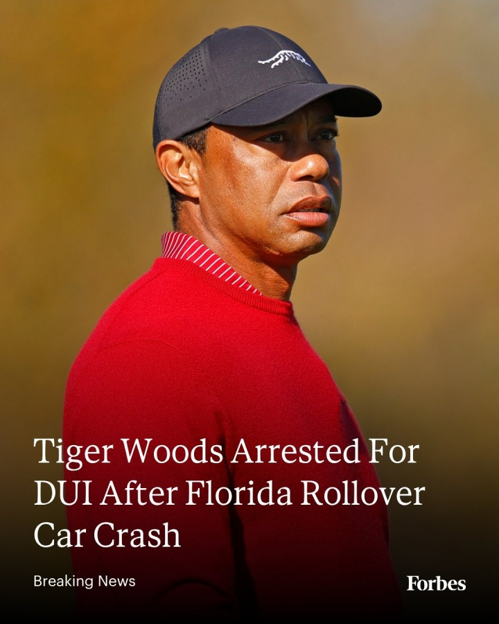 【老虎伍兹卷入车祸被捕】老虎伍兹面临毒驾等多项指控 多家外媒报道，高尔夫传奇老虎