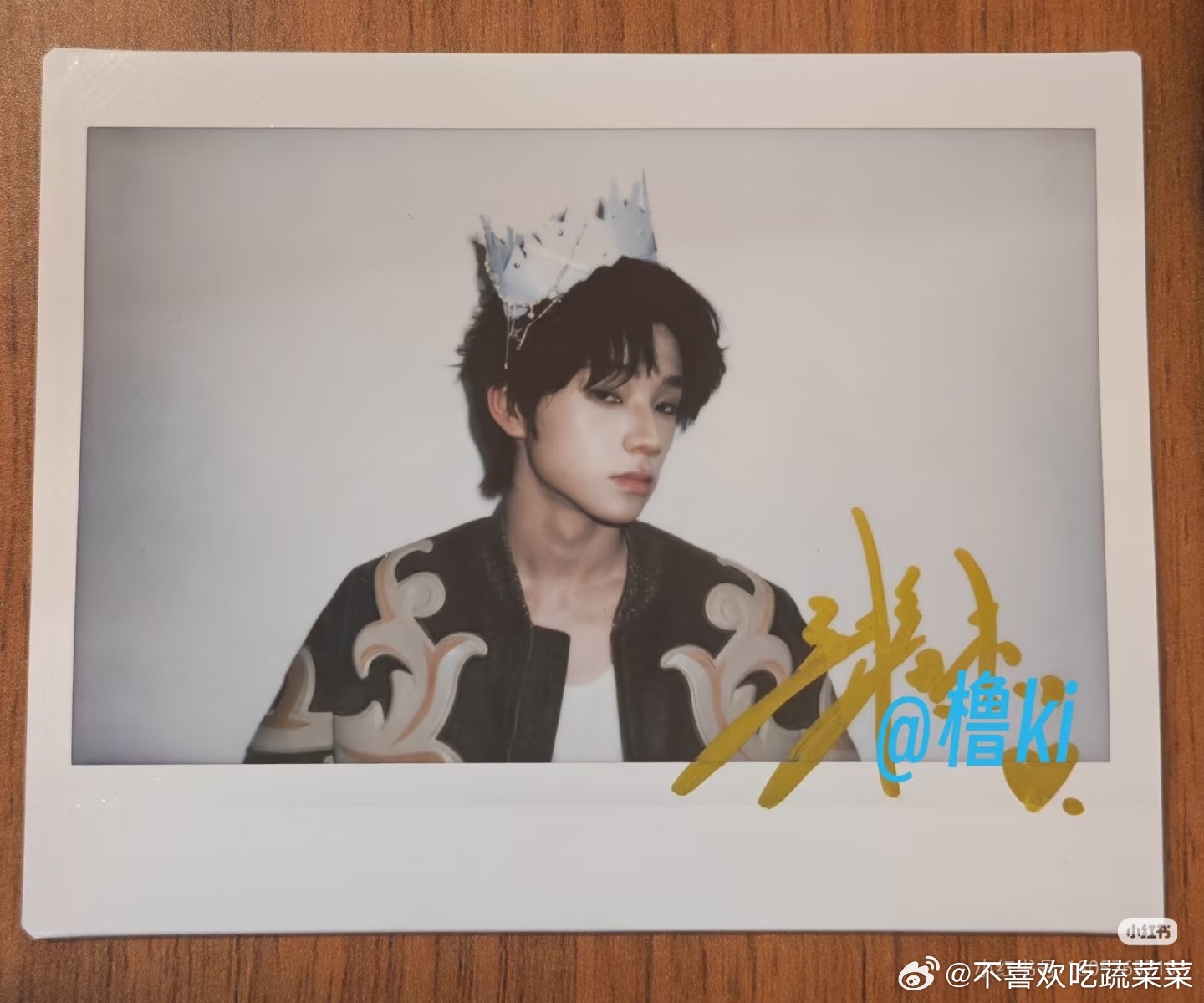 tg 王橹杰未公开亲签拍立得 