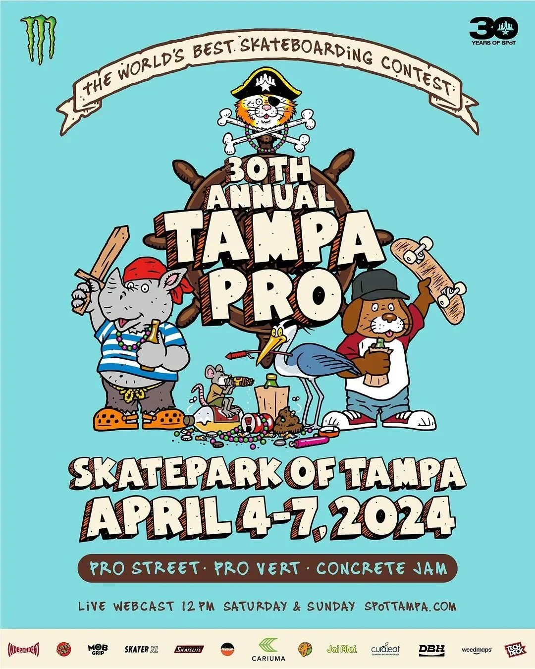 DBH赞助2024 TAMPA PRO 30周年比赛即将拉开帷幕！潘家杰已经到达...