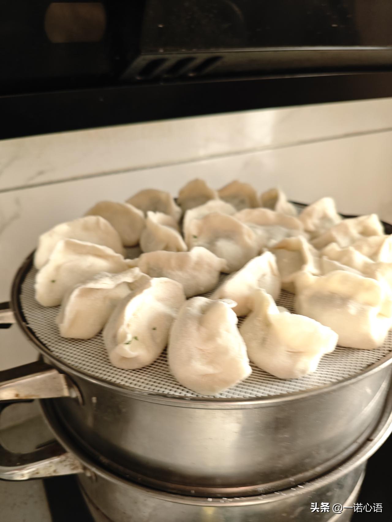晚上，第一次包荠菜馅饺子，我献宝似的给两闺女打电话，“大闺女说:荠菜馅？没听说过