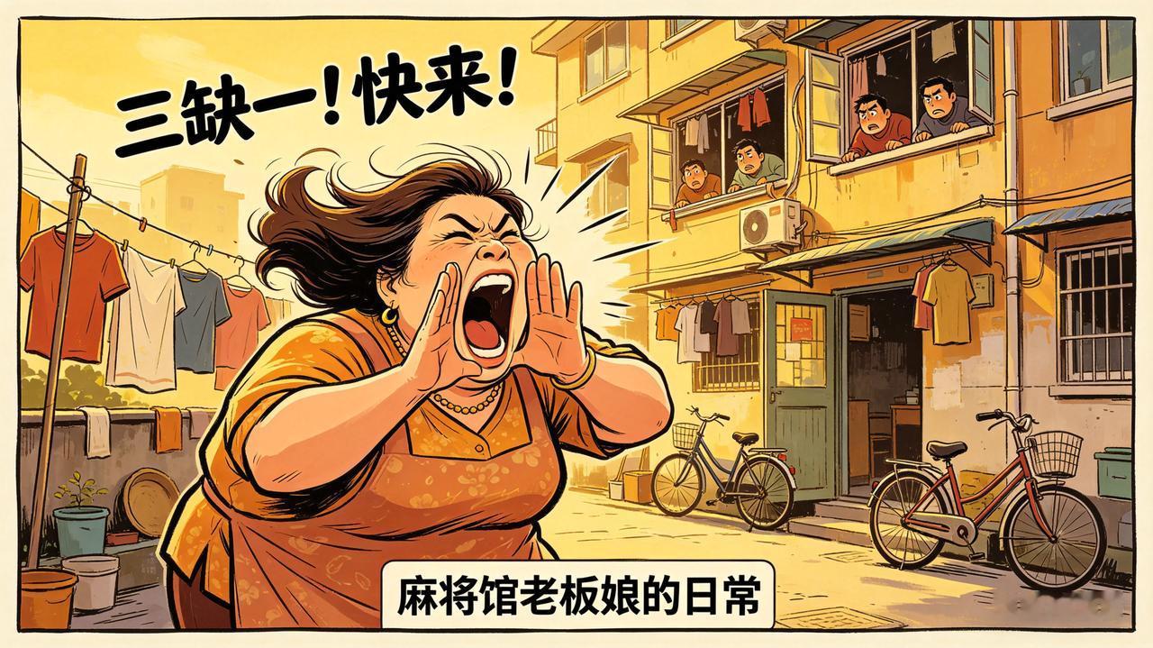 碰上这样的麻将馆老板娘，真膈应人
 
我们小区这麻将馆老板娘，为了凑局多挣钱，天